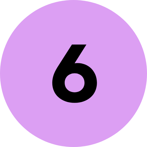 The number 5 in a circle